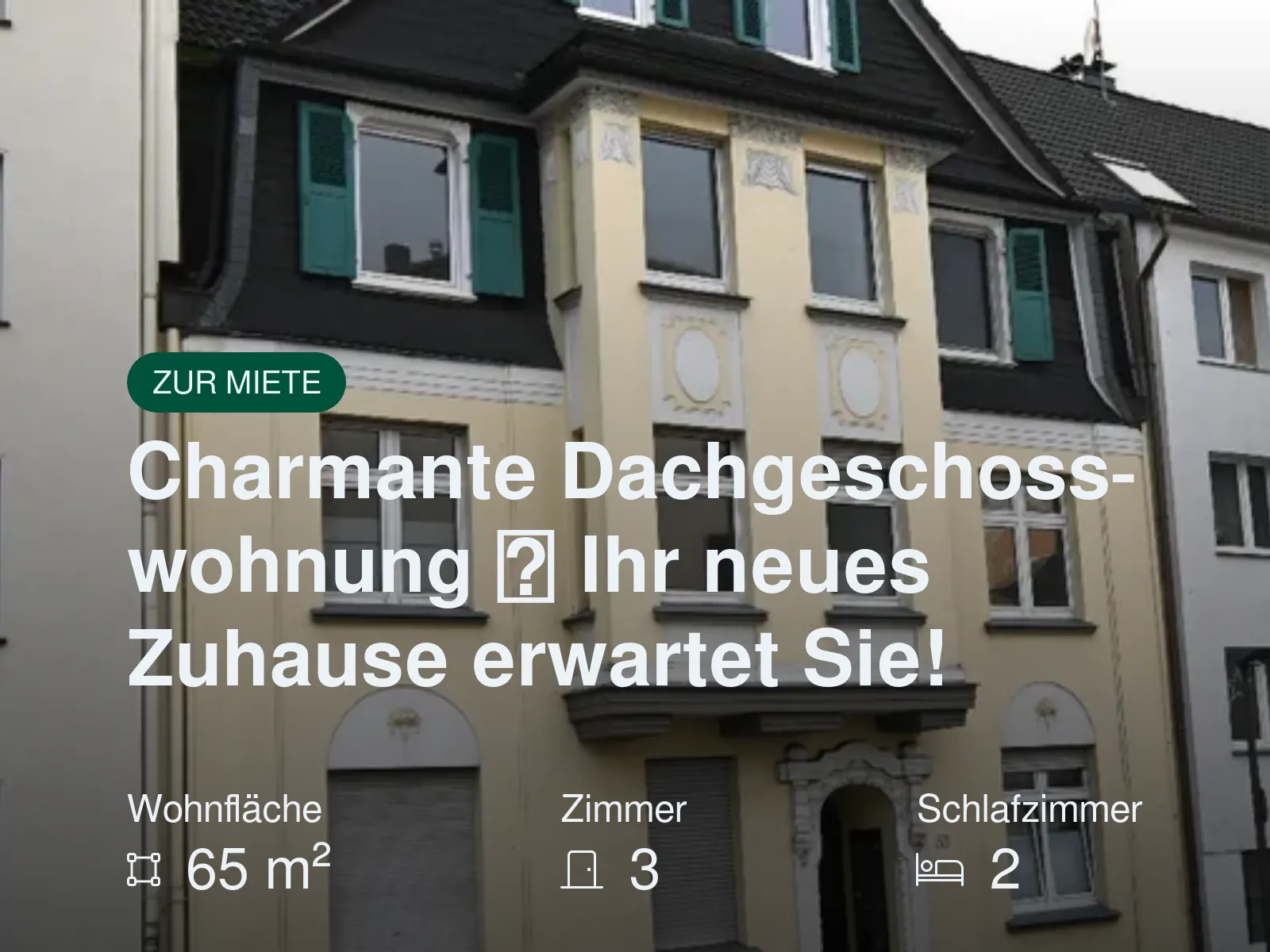 Neu im Angebot: Charmante Dachgeschosswohnung  Ihr neues Zuhause erwartet Sie!